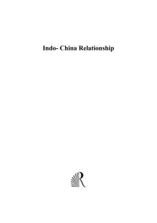 INDO-CHINA RELATIONS