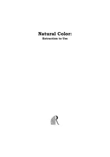 NATURAL COLOR: EXTRACTION TO USE