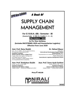 SUPPLY CHAIN MANAGEMENT