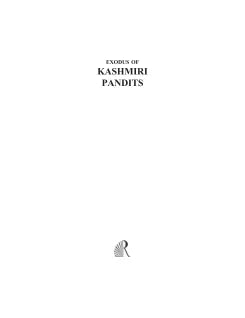 EXODUS OF KASHMIRI PANDITS