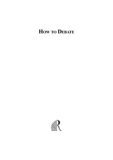 HOW TO DEBATE