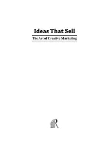 IDEAS THAT SELL: ART OF CREATIVE MARKETING