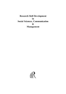 RESEARCH SKILL DEVELOPMENT IN SOCIAL SCIENCES, COMMUNICATION AND MANAGEMENT