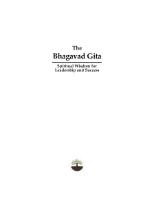THE BHAGAWAD GITA SPIRITUAL WISDON FOR LEADERSHIP AND SUCCESS