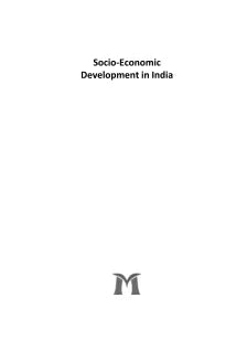 SOCIO-ECONOMIC DEVELOPMENT IN INDIA