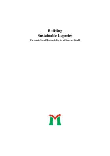 BUILDING SUSTAINABLE LEGACIES: COTRPORATE SOCIAL RESPONSIBILITIES