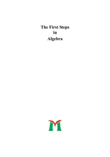 THE FIRST STEP IN ALGEBRA