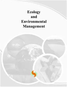 ECOLOGY AND ENVIRONMENTAL MANAGEMENT