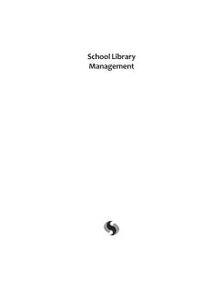 SCHOOL LIBRARY MANAGEMENT