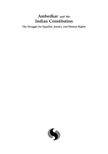 AMBEDKAR AND THE INDIAN CONSTITUTION: THE STRUGGLE FOR EQUALITY, JUSTICE, AND HUMAN RIGHTS