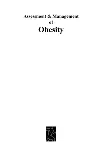 ASSESSMENT AND MANAGEMENT OF OBESITY