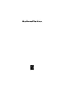 HEALTH AND NUTRITION