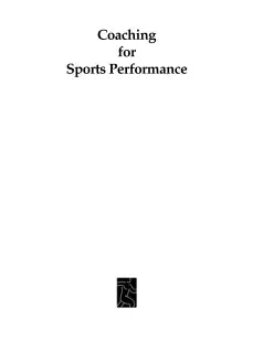 COACHING FOR SPORTS PERFORMANCE