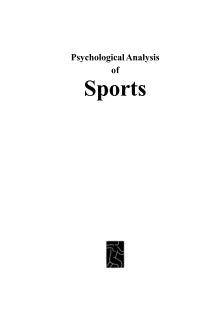 PSYCHOLOGICAL ANALYSIS OF SPORTS