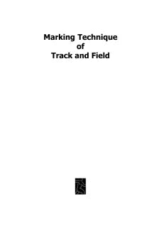 MARKING TECHNIQUES OF TRACK AND FIELD