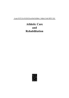 ATHLETIC CARE AND REHABILITATION ..