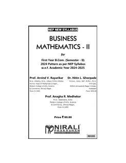BUSINESS MATHEMATICS 2 for First Year B.Com. Semester 2