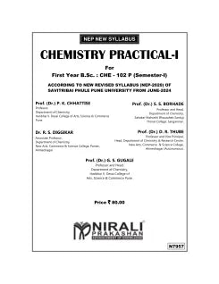 CHEMISTRY PRACTICAL 1 For First Year B.Sc. CHE-102 P (Semester 1)