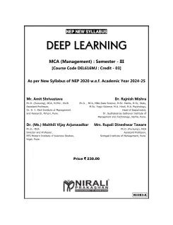 DEEP LEARNING for MCA (Management) Semester 3 | Amit Shrivastava | Nirali Prakashan