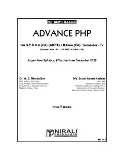 ADVANCE PHP for SY BBA (CA) Semester 4 | Dr. A.B. Nimbalkar | Nirali Prakashan