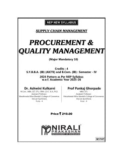 PROCUREMENT AND QUALITY MANAGEMENT (Supply Chain Management) for BBA (IB) Semester 4 | Dr. Ashwini Kulkarni | Nirali Prakashan