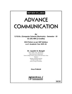 ADVANCE COMMUNICATION for SY BSc (Computer Science) Semester 4 | Dr. Jayashri A. Bangali | Nirali Prakashan