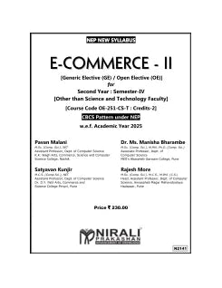 E-COMMERCE 2 for Second Year BSc Semester 4 | Pavan Malani | Nirali Prakashan