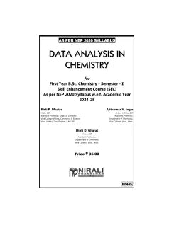 DATA ANALYSIS IN CHEMISTRY for First Year BSc (MU) Semester 2