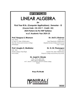 LINEAR ALGEBRA for First Year B.Sc. (Computer Applications) Semester 2