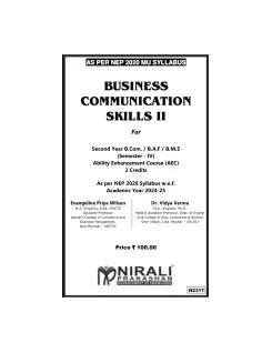 BUSINESS COMMUNICATION SKILLS 2 for MU SY BCom Semester 4 | Evangeline Priya Wilson | Nirali Prakashan