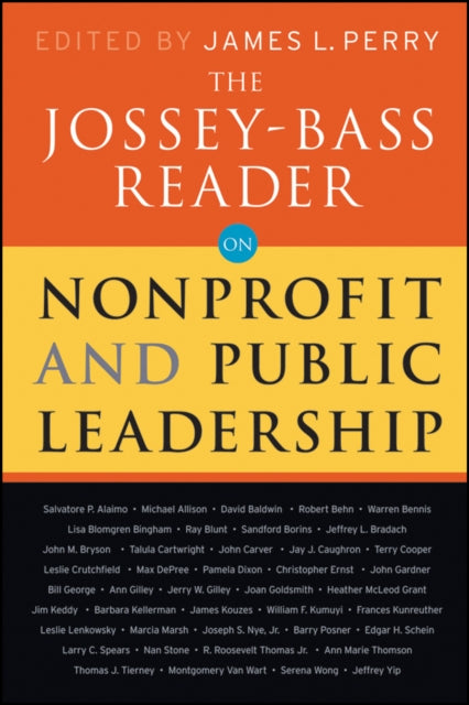 Jossey-Bass Reader on Nonprofit and Public Leadership
