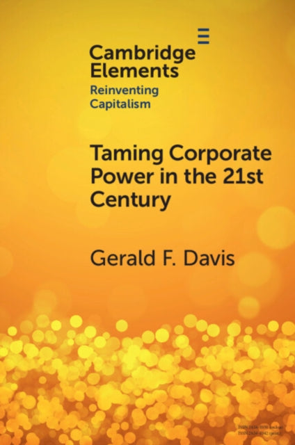 Elements in Reinventing Capitalism