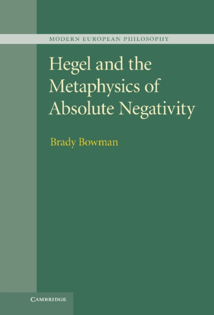 Hegel and the Metaphysics of Absolute Negativity