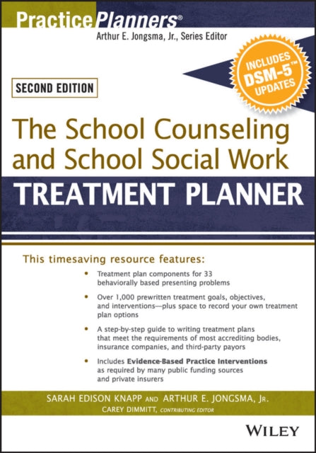 School Counseling and School Social Work Treatment Planner, with DSM-5 Updates, 2nd Edition