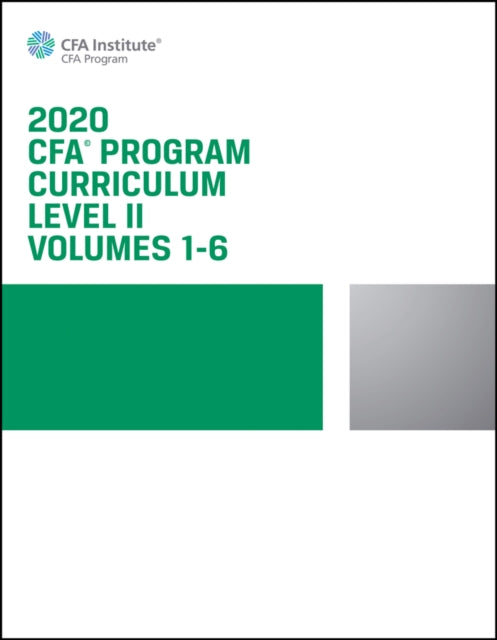 CFA Program Curriculum 2020 Level II, Volumes 1-6 Box Set