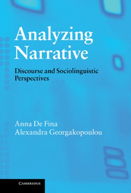 Analyzing Narrative