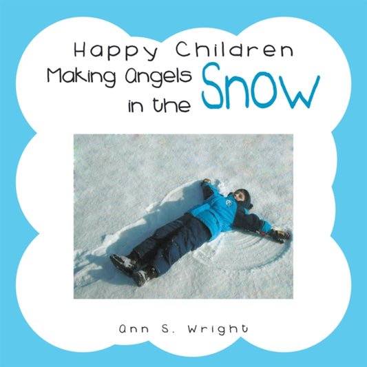 Happy Children Making Angels in the Snow