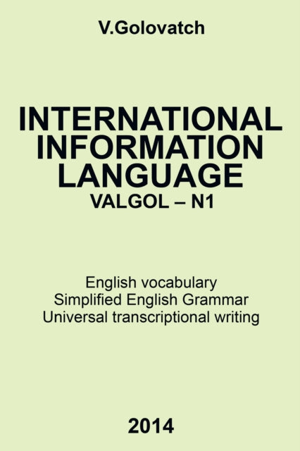 International Information Language Valgol - N1