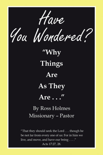e;Have You Wondered?e;