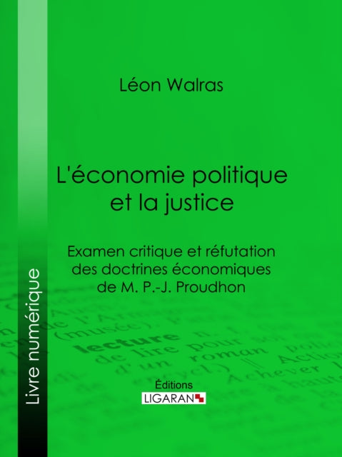 L'�conomie politique et la justice