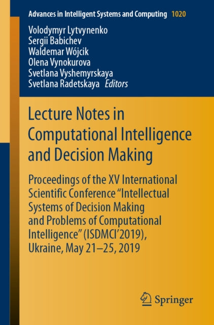 Lecture Notes in Computational Intelligence and Decision Making