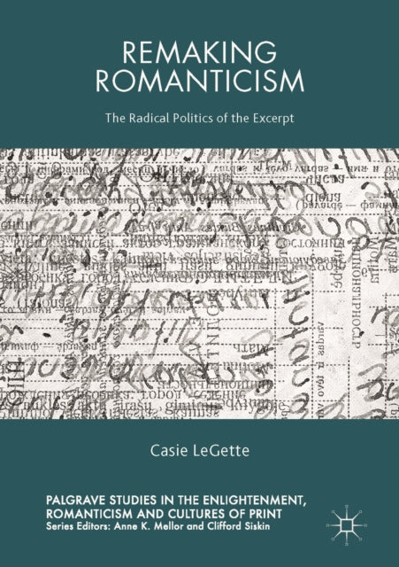 Palgrave Studies in the Enlightenment, Romanticism and Cultures of Print