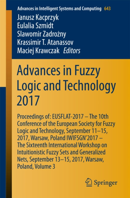 Advances in Intelligent Systems and Computing