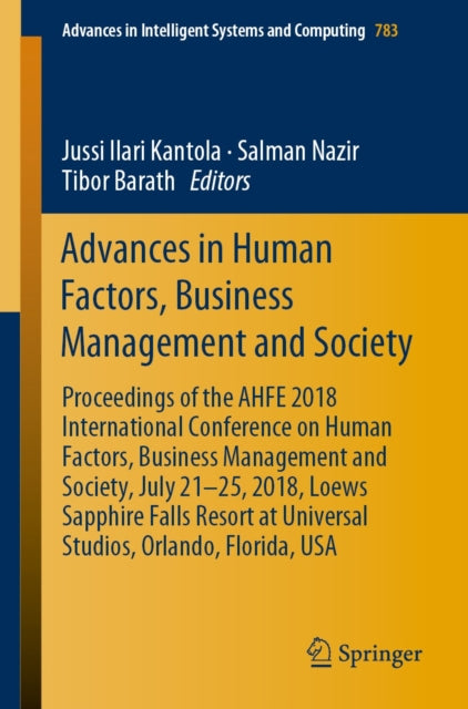 Advances in Intelligent Systems and Computing