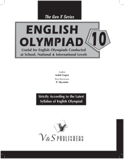 International English Olympiad - Class 10 (With OMR Sheets)