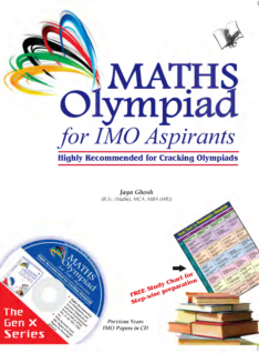 Mathematics Olympiad For Imo Aspirants (With Online Content on  Dropbox)