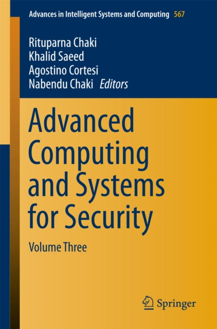 Advances in Intelligent Systems and Computing